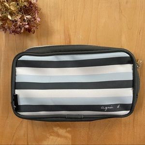 Agnès B soft zippered bag for Cathay Pacific